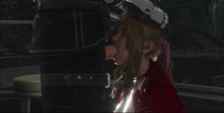 3d aerith_gainsborough animated blonde_hair clothed fellatio final_fantasy final_fantasy_vii final_fantasy_vii_remake shinra_guard sound standing tagme teehee7990 video