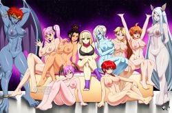 10girls 6+girls asymmetrical_hair avatar_the_last_airbender azula black_hair blonde_hair breasts capcom clothing crossover darkstalkers demon demon_girl demona disney dragon_ball dragon_ball_xenoverse feet female female_only gargoyle gargoyles gwen_stacy harem head_wings huge_breasts jadenkaiba large_breasts lilith_aensland lina_inverse long_hair marvel marvel_comics medium_breasts multiple_girls naked naruto naruto_(series) nipples nude nude_female one_piece orange_hair original original_character otsutsuki_kaguya perona pink_hair ranma-chan ranma_1/2 ranma_saotome red_hair shaved_side short_hair silver_hair slayers small_breasts spider-man:_into_the_spider-verse spider-man_(series) succubus toes towa voluptuous yuri