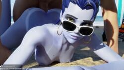 1boy 1girls 3d animated beach big_ass big_butt blender blender_(software) breasts busty butt curvy dc_comics female hourglass_figure light-skinned_male looking_at_viewer looking_over_eyewear looking_over_glasses looking_over_sunglasses looking_pleasured male mp4 naked nude outside overwatch overwatch_2 pawg pleasure_face prone_bone sex sex_from_behind sound sunglasses superman_(series) thick thick_ass thick_thighs tinted_eyewear vaginal vaginal_penetration vaginal_sex video wide_hips widowmaker winking_at_viewer winterzone