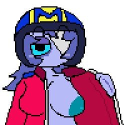 breasts pixel_art rule_63 solo_female stu_(brawl_stars)