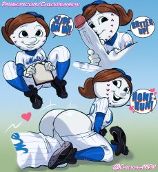 1boy 1girls 2023 anus_peek ass baseball_base baseball_cap baseball_uniform big_ass big_butt big_head big_penis blue_background brown_hair canon_couple chickpea cleats clothed_female clothed_female_clothed_male clothed_male clothed_male_clothed_female clothing color colored colored_background dialogue duo english_text faceless_male fat_ass female female_focus female_on_top female_penetrated for_a_head genitals gradient_background green_background hair hand_on_penis hat headgear headwear heart hi_res holding_balls holding_penis huge_ass huge_butt huge_cock huge_penis humanoid humanoid_genitalia humanoid_penis husband_and_wife image_set kissing_penis laying_down long_penis looking_at_partner looking_over_shoulder male male/female male_penetrating male_penetrating_female mascot mlb mr._met mrs._met new_york_mets not_furry object_head pants_down penetration penile penile_penetration penis penis_in_pussy ponytail presenting reverse_cowgirl_position sex simple_background smile speech_bubble sportswear straight text uncensored uniform vaginal_penetration vaginal_sex veiny_penis white_body white_skin