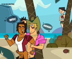 2boys alejandro_burromuerto_(tdi) anal anal_sex cartoon_network caught gay gay_sex geoff_(tdi) heather_(tdi) hispanic hispanic_male kuraburrprn sex total_drama_island yaoi