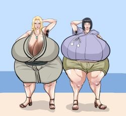 2girls armpit_hair armpits asian asian_female beach big_ass big_breasts big_nipples big_thighs boruto:_naruto_next_generations brave:feat dark_nipples fat_ass female_armpit_hair gigantic_breasts hairy_armpits huge_ass huge_breasts huge_hips huge_nipples huge_thighs hyper_breasts hyuuga_hinata married_woman massive_ass massive_breasts massive_hips massive_nipples massive_thighs milf naruto naruto_(series) nipples pink_lipstick thick_ass thick_hips thick_thighs tsunade wedding_ring wide_hips