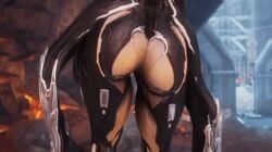 3d animated ass ass_focus captura humanoid large_ass robot_girl screen_capture screencap shaking_butt solo warframe wisp_(warframe) wisp_prime_(warframe)