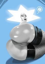 big_ass big_butt cartoon_network close-up color colored diamond_authority female female_focus female_only fishnet fishnet_legwear fishnet_stockings fishnets pussy r4stishk4 steven_universe steven_universe:_the_movie white_body white_diamond_(steven_universe) white_eyes white_hair white_skin