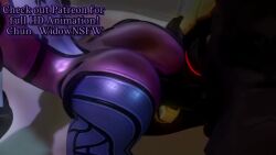 3d animated big_ass chun_widow dark-skinned_male dark_skin doggy_style doomfist eyes_rolling_back female grabbing_from_behind interracial no_sound overwatch ponytail spaceship tagme video widowmaker