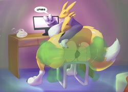 2girls aplastante ass_on_face ass_smothering ass_sniffing big_ass big_breasts butt_smother digimon digimon_(species) facesitting fart farting_in_face female female_only fetish huge_ass human_furniture multiple_girls naughty_face renamon size_difference smothering sniffing_ass