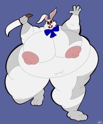 1girls anthro areolae ass bbw belly bow bowtie breasts buckteeth bunny fat fat_fetish female female_focus female_only five_nights_at_freddy's five_nights_at_freddy's:_security_breach furry hips joe-anthro joey-toons knife lagomorph lagomorph_humanoid large_ass large_belly large_breasts nipples nude nude_female obese overweight overweight_female rabbit red_sclera stomach thick_thighs thighs vanny_(fnaf) wide_hips