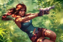 breasts brown_hair lara_croft lara_croft_(classic) large_breasts prywinko tomb_raider