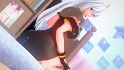 animated ass_on_face big_ass bubble_butt cecilia_schariac facesitting honkai_(series) honkai_impact_3rd naughty_face riding_face smothering tagme video white_hair