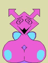 1boy 1girls animated animation big_breasts blush boobjob cum cum_on_face cumshot deltarune deltarune_chapter_2 ejaculation looking_at_viewer loop orgasm paizuri pink_body pixel_animation pixel_art purple_body purple_penis spiral_eyes tagme titjob unusual_penis virovirokun zitsunishi