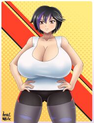 1girls alternate_body_type alternate_breast_size azraelwebster big_breasts big_hero_6 big_hero_6:_the_series breasts busty cleavage curvaceous curvy curvy_body curvy_female curvy_figure female gogo_tomago huge_breasts large_breasts marvel voluptuous