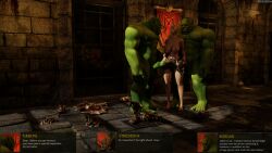 1girls 2boys 3d ahe_gao blood_elf chains cheating_wife collar consensual double_penetration elf female horde horde_(warcraft) horde_symbol male monster naked nude nude_female orc orc_(warcraft) orc_male orced penetration petplay prison self_upload vinesenia warcraft world_of_warcraft