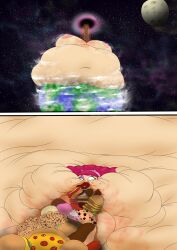 1girls annie_hastur astronomical_hyper bbw blob fat fat_ass gigantic_belly gigantic_breasts hyper_belly hyper_breasts hyper_fat league_of_legends overeating overweight planet planetary_destruction planetary_macro slob ssbbw