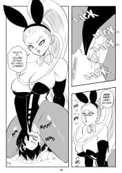 angel_(dragon_ball) animal_ear_headwear cabba comic devouring_pussy dragon_ball dragon_ball_super funsexydragonball girl_on_top l large_breasts long_hair page_20 ponytail tagme vados