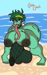 1futa 2d areolae balls beach bent_over big_ass big_breasts breasts earrings erection futa_only futanari green_hair green_skin guavagrunt headband horizon horns huge_ass huge_balls huge_breasts huge_cock humanoid humanoid_penis inverted_nipples lewd_expression long_tongue nipples nude penis red_eyes rottytops self_upload shantae sky smile solo standing thick_thighs tongue tongue_out veiny_penis zombie zombie_girl