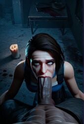 1boy 1girls 3d abuse abused_female ahe_gao ahegao_face ai_generated big_penis dark-skinned_male exhausted eyes_rolling_back face_fucking forced gigantic_penis horror horror_(theme) huge_cock hyper_penis irrumatio jill_valentine paralap rape resident_evil resident_evil_3 tagme