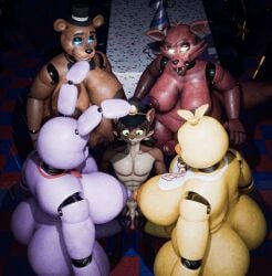 3d accessory animatronic anthro ass bear bib blender blender_(artwork) blender_eevee blue_eyes bonnie_(fnaf) bonnie_(octal) bow_tie breasts brown_hair canid canine chica_(fnaf) chica_(octal) classic_chica_(fnaf) clothing digital_media_(artwork) domestic_cat faizah_fuckbear_(octal) felid feline felis five_nights_at_freddy's flapcats_(character) fox foxy_(fnaf) foxy_(octal) freddy_(fnaf) freddy_(octal) furry furry_only futa_on_male futanari gangbang glowing glowing_eyes green_eyes group group_sex gynomorph hair hat headgear headwear hi_res intersex intersex/male lagomorph larger_intersex leporid machine male mammal nipples nude nude_anthro nude_female nude_male rabbit robot robot_anthro scott_cawthon scottgames sex size_difference smaller_male surrounded surrounded_by_penis theant/thedirtyant yellow_eyes