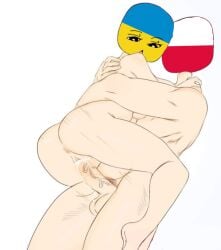 countryhumans countryhumans_edit flawsystyle poland_(countryhumans) ukraine_(countryhumans)