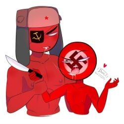 countryhumans gay_sex male/male soviet_union_(countryhumans) third_reich_(countryhumans) yaoi