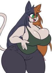 big_breasts breasts cleavage dewwydarts dewwydartz female furry huge_breasts mia_(dewwydartz) tagme thick_thighs wide_hips