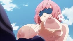 100_kanojo 1girls aijou_rentarou big_breasts edit hanazono_hakari kimi_no_koto_ga_dai_dai_dai_dai_daisuki_na_100-nin_no_kanojo large_breasts madhornguy nipples nude_filter pink_hair screencap squeezing squeezing_breast tagme the_100_girlfriends_who_really_really_really_really_really_love_you