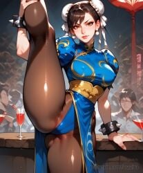 ai_generated chun-li female flexible ozziru splits street_fighter