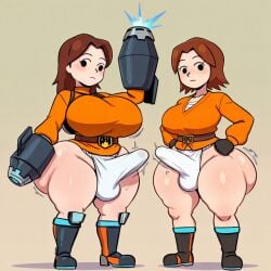 2futas ai_generated ass ass big_ass big_breasts big_butt breasts erection erection_under_clothes erection_under_loincloth fundoshi fundoshi_futanari fundoshilover101 futanari happi_(clothing) huge_ass huge_breasts huge_butt loincloth mii_gunner nintendo sarashi super_smash_bros. tabi_socks