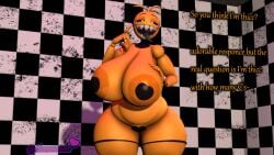 big_breasts breasts caption chubby chubby_female cyanu fap_nights_at_frenni's fazclaire's fazclaire's_nightclub five_nights_at_freddy's_2 fnia maxoneton robot_chicken robot_girl robot_humanoid sfm source_filmmaker thicc thicc_thighs thick_thighs thighs toy_chica_(cyanu) toy_chica_(fnaf)