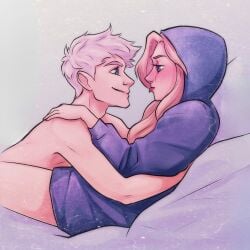 1boy 1girls arms_around_neck ass blonde_female blonde_hair closed_eyes cowgirl_position crossover disney disney_princess dreamworks elsa_(frozen) fanon_couple female_on_top frost frozen_(film) hand_in_hair hand_on_thigh hoodie hugging ice jack_frost jack_frost_(rise_of_the_guardians) jelsa kissing light-skinned_female light-skinned_male making_out moon moonlight nude nude_female nude_male on_lap outdoors outside paramount_pictures passionate passionate_kiss rise_of_the_guardians romantic silver_hair straight white_hair