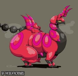 ambiguous_gender anal anal_beads anal_insertion anal_juice anal_juice_drip anal_sex anus ass ass_bigger_than_head big_ass big_butt bubble_ass bubble_butt bug busty_feral centipede feral game_freak huge_anal_beads huge_ass insect insects looking_at_viewer nintendo pokemon pokephilia scolipede solo solo_focus tagme thedeathcrow05 thick_thighs
