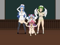 2futas 2girls 4chan blush bondage dickgirl ebola-chan forced futanari gynomorph intersex shibari