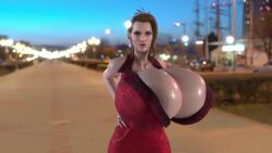 3d 3d_animation animated big_breasts breasts final_fantasy final_fantasy_vii final_fantasy_vii_remake giant_breasts huge_breasts hyper_breasts large_breasts massive_breasts scarlet_(ffvii) shocking_(artist) solo solo_female sound sound_warning swinging_breasts tagme video