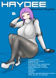 female haydee haydee_(game) high_heels huge_ass huge_breasts izumi_(artist) robot_girl thick_thighs wide_hips