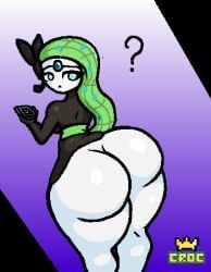 :< ? anthro ass ass_focus big_ass big_breasts big_butt bottom_heavy clueless dat_ass dumptruck_ass exposed_ass fat_ass huge_ass huge_thighs hyper_ass kingcroc large_ass looking_back massive_ass meloetta phone pokémon_(species) pokemon question_mark shiny_skin tagme thick_thighs thin_waist voluptuous