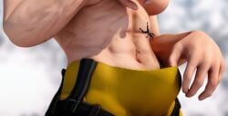 3d abs entrapment giantess muscular_female overwatch samnik73 shrunken_woman topless_female tracer widowmaker