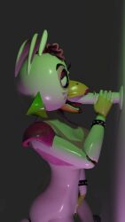 1girls 3d 3d_(artwork) 9:16 anthro beak blender_(software) chica_(fnaf) digital_media_(artwork) dildo duck female fingering five_nights_at_freddy's five_nights_at_freddy's:_security_breach fnaf glamrock_chica_(fnaf) hi_res holding_penis looking_at_penis masturbating masturbation medium_breasts portrait scottgames solo spuds77 steel_wool_studios white_skin