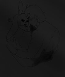 1boy 1boy1girl 1girls after_kiss anna_(dead_by_daylight) blood bloody_hands blush breasts completely_nude couple crossover dead_by_daylight embrace gloves heart holding_chin huntress_(dead_by_daylight) johnny johnny_(tcm) johnny_slaughter mask muscular_female muscular_male rabbit_ears romantic scars slicked_back_hair stain straight texas_chainsaw_massacre the_huntress_(dead_by_daylight) veil wholesome