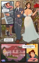 cheating cheating_wife comic comic_page dialogue english english_text kennycomix light-skinned_female light-skinned_male light_skin marriage married_couple mommy's_escapades ntr page_6 text thedirtymonkey wedding_dress