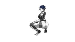 1girls android android_girl ass female female_only jfleng mina_android oc robot robot_ass robot_girl robot_humanoid thick_ass thick_thighs