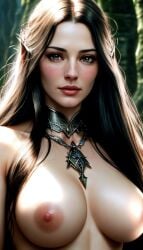 1girls ai_generated arwen_undomiel big_breasts close-up elf elf_ears elf_female fantasy female female_only generic_ai_face human human_only jewelry light-skinned_female light_skin long_hair lord_of_the_rings solo solo_female