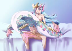 1girls amabie duel_monster japanese_mythology mermaid monster_girl yu-gi-oh!