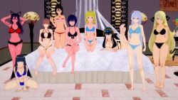 3d 6+girls 9girls akashiya_moka aqua_bikini barefoot big_breasts bikini black_bikini black_hair blair_(soul_eater) bleach blonde_hair blue_bikini blue_eyes breasts brown_eyes brown_hair chainsaw_man crossover cynthia_(pokemon) dead_source eastern_and_western_character female female_only frilled_bikini ghost_in_the_shell green_eyes harem human hyuuga_hinata inner_moka kuchiki_rukia kusanagi_motoko large_breasts long_hair lori_loud makima_(chainsaw_man) multiple_girls naruto naruto_shippuden navel pokemon purple_eyes purple_hair red_bikini red_eyes red_hair retropunch rosario+vampire short_hair small_breasts soul_eater spy_x_family the_loud_house white_eyes white_hair yellow_eyes yor_briar yor_forger