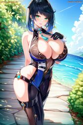 yelan (genshin impact) from genshin impact by lenjoy