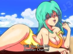 1girls 2023 artist_name ass ass_focus assassinssj3 beach big_ass big_breasts big_butt big_eyes big_thighs blue_hair curling_hair curvaceous curvy curvy_body curvy_female curvy_figure curvy_hips curvy_thighs dat_ass dragon_ball dragon_ball_z english english_dialogue english_text eyes_half_open female female_focus female_human female_only half-closed_eyes huge_ass huge_butt huge_thighs human human_only laying laying_down laying_on_breasts laying_on_ground laying_on_side laying_on_stomach leotard maron pov pov_male shiny shiny_ass shiny_breasts shiny_clothes shiny_skin shiny_thighs solo solo_female talking talking_to_another talking_to_viewer thick thick_ass thick_hips thick_legs thick_thighs thighs voluptuous voluptuous_female watermark yellow_leotard