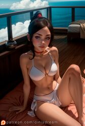 1girls ai_generated ai_hands avatar_legends avatar_the_last_airbender breasts brown_hair detailed dinixdream female fire_nation high_quality looking_at_viewer nipples patreon patreon_username photorealistic princess pussy realistic seductive self_upload sensitive solo stable_diffusion ty_lee