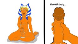 1futa ahsoka_tano clone_wars closed_eyes futa_only futanari hard_cock jedi_padawan jerkingoff masturbation solo star_wars the_clone_wars:_season_four togruta