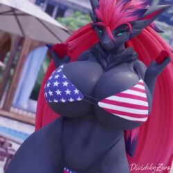 1:1 3d 3d_(artwork) adorable american_flag american_flag_bikini animated anthro bedroom_eyes big_breasts bikini bom39 bouncing_breasts breasts candy cleavage clothed clothing curvy_figure cute cute_face dessert digital_media_(artwork) dividebyzero female female_only food fur furry furry_only generation_5_pokemon hair half-closed_eyes hat headgear headwear huge_breasts huge_thighs hyper hyper_breasts lollipop looking_at_viewer multicolored_hair music narrowed_eyes nintendo pokémon_(species) pokemon pokemon_(species) print_bikini print_clothing print_swimwear red_hair seductive shaking_breasts short_playtime solo solo_female sound sound_effects sound_warning stars_and_stripes swaying swaying_hips swimwear tagme thick_thighs two_tone_hair united_states_of_america video voluptuous wide_hips zoroark