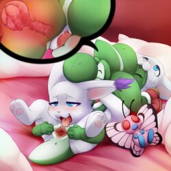 anthro anthro_on_anthro butterfree crossover cunnilingus darkmirage deep_cunnilingus digimon furry gatomon gatomon_(cosplay) large_tongue mario_(series) pink_butterfree plush pokemon pussy sex spread_pussy tagme tongue_in_pussy yoshi yoshi_(cosplay) yuri