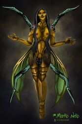 1girls breasts d'vorah insect_wings insects marikoneko marikoneko0 mortal_kombat mortal_kombat_11 naked naked_female nightmare_waifu nude nude_female pussy wings yellow_body